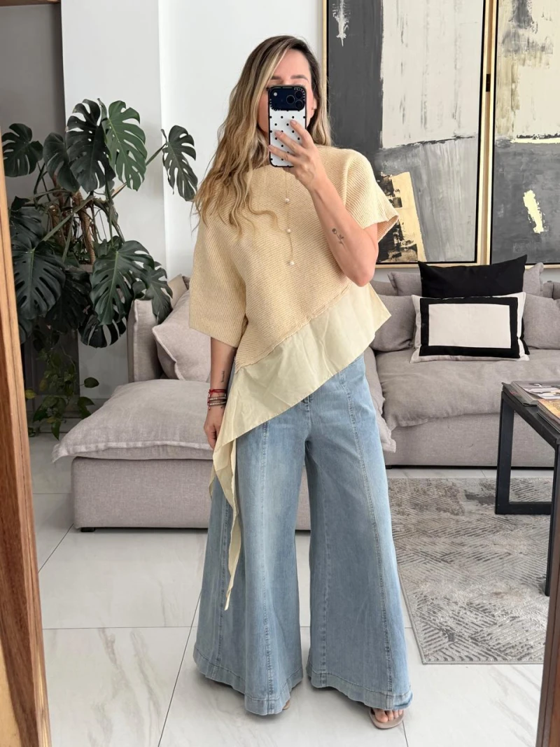 Blusa asimetrica