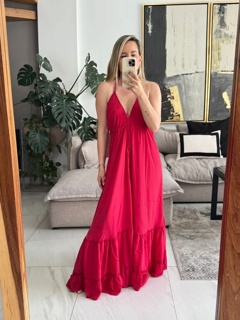 Vestido Boho rojo