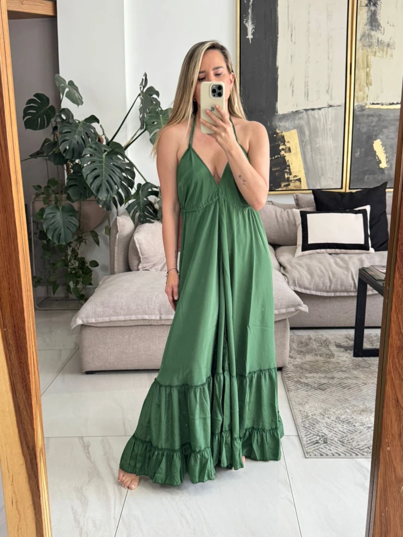Vestido Boho verde