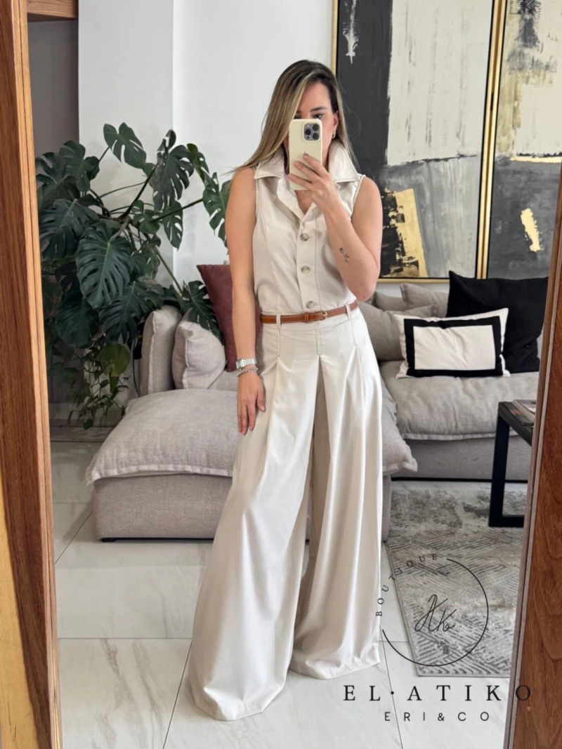 Set chaleco y pantalón fluido