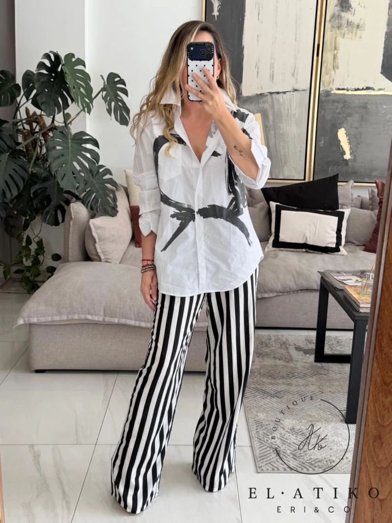 Camisa blanca manchas