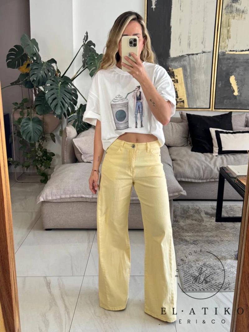 Jeans butter yellow