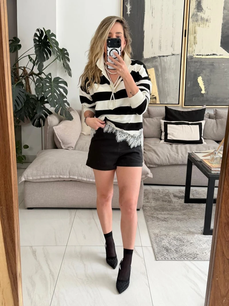 Blusa tipo polo