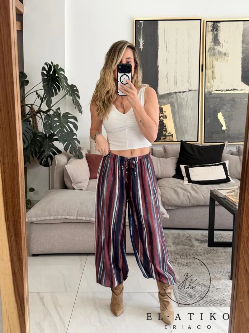 Balloon pants rayas