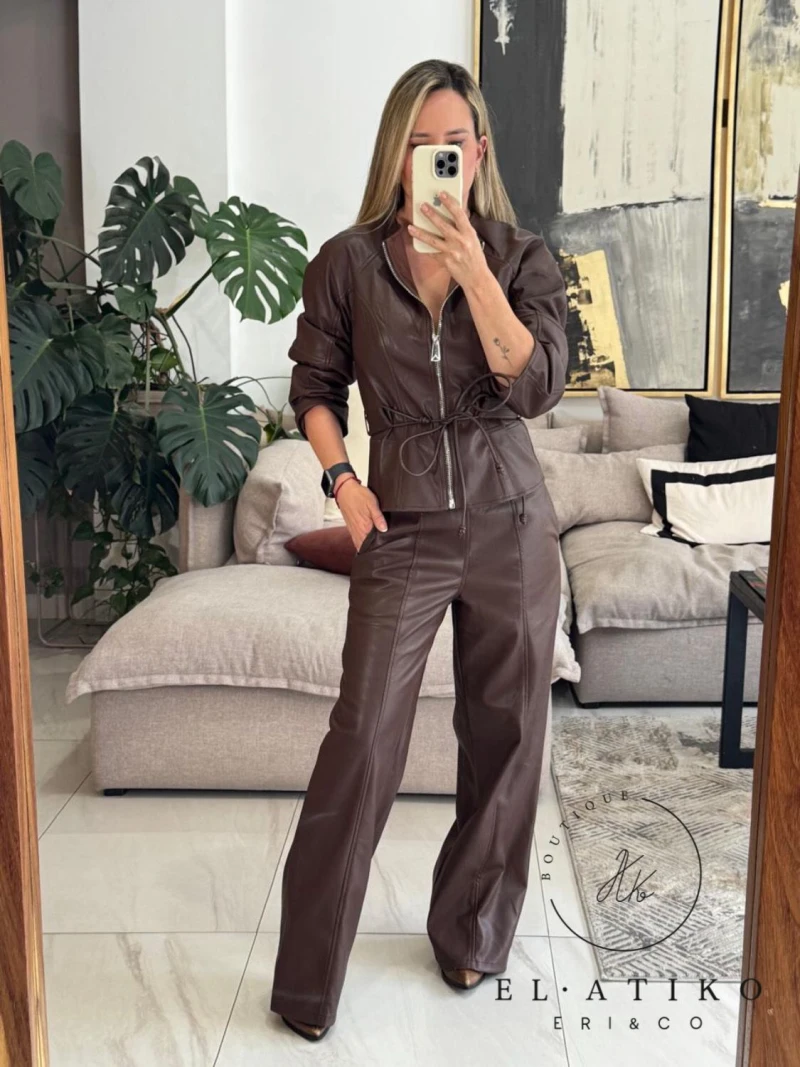 chamarra vinil jareta