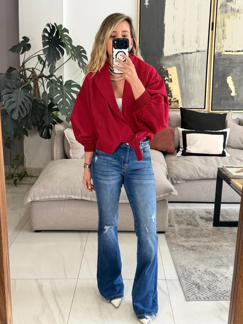 Chaqueta rojo