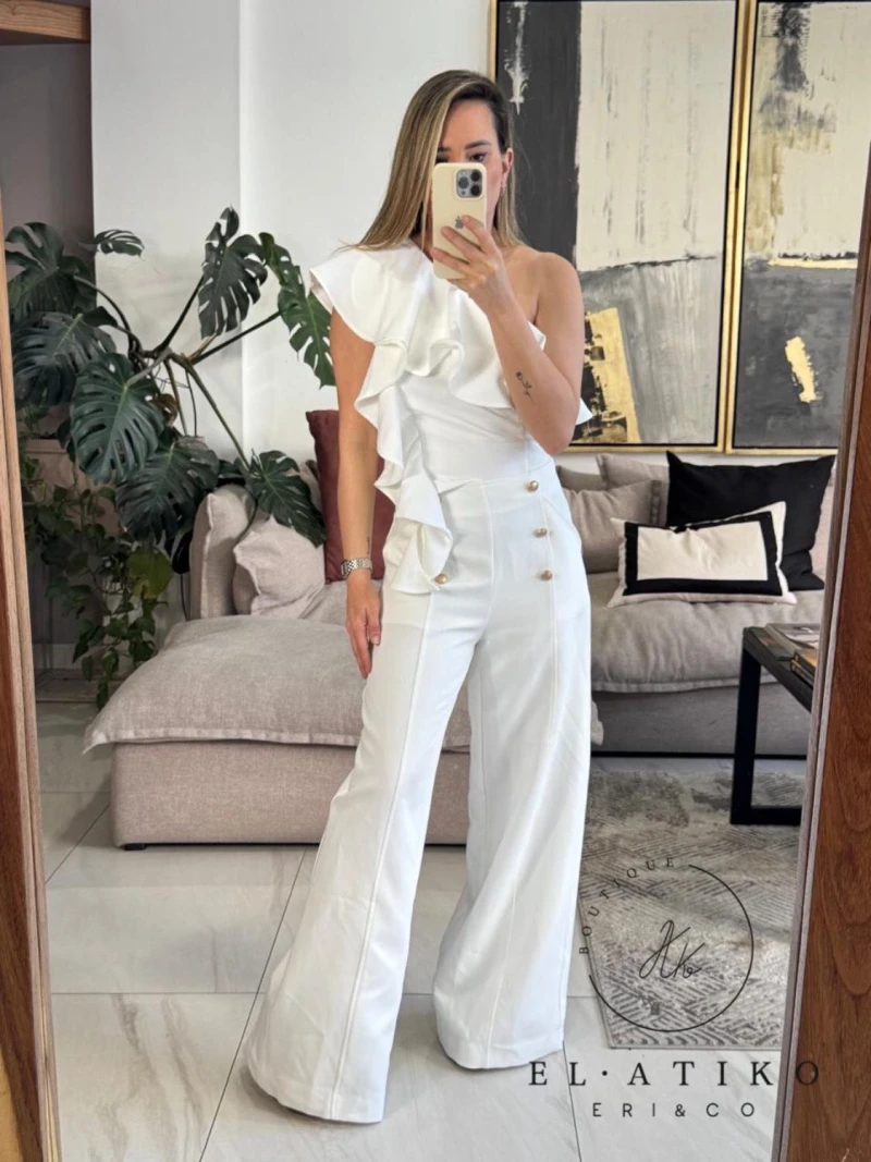 Blusa un hombro Olán 