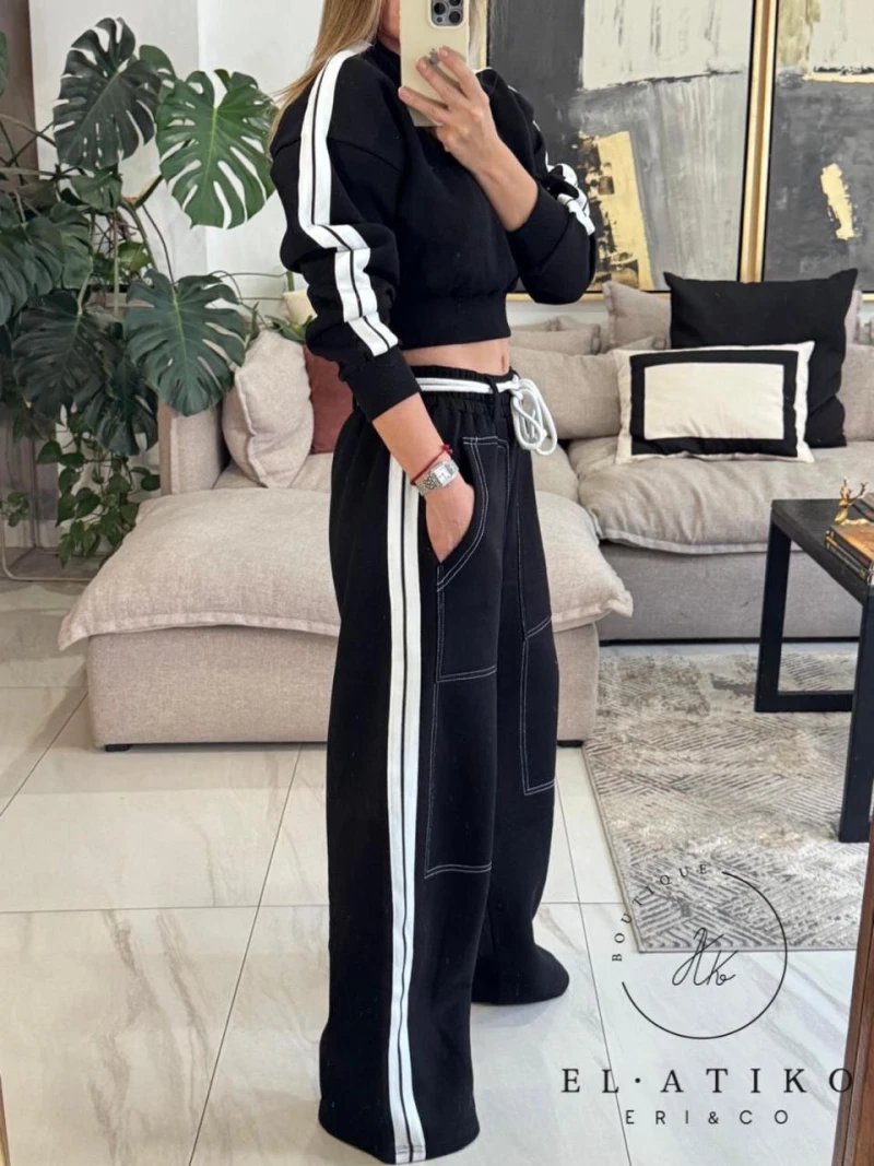 Set rayas blancas al costado