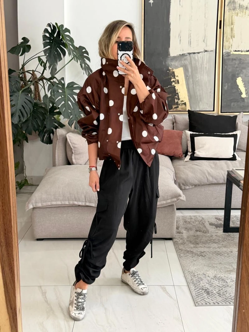 Chamarra polka dots 