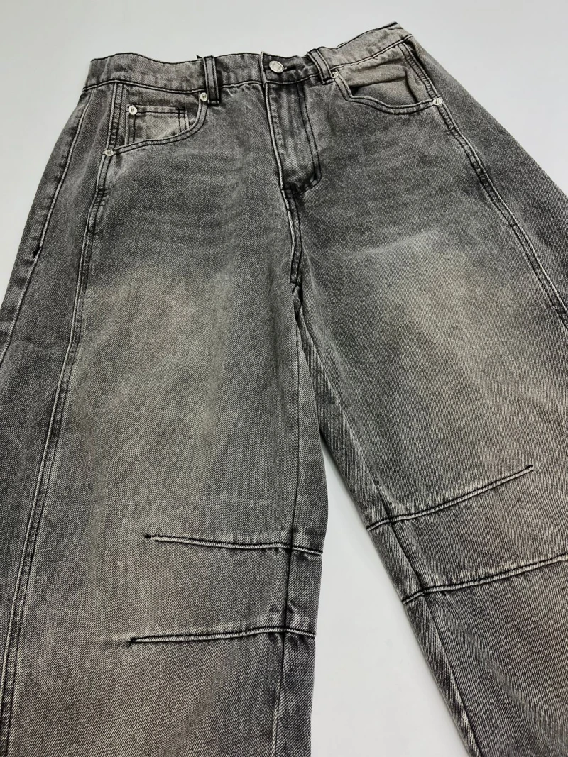 JEANS BBARREL GRIS