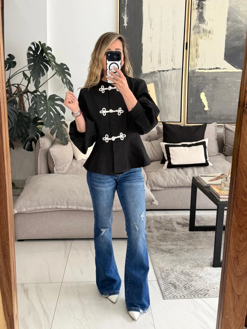 Blusa peplum oriental 