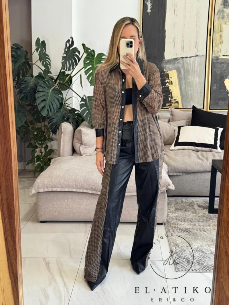 Set malla con brillos