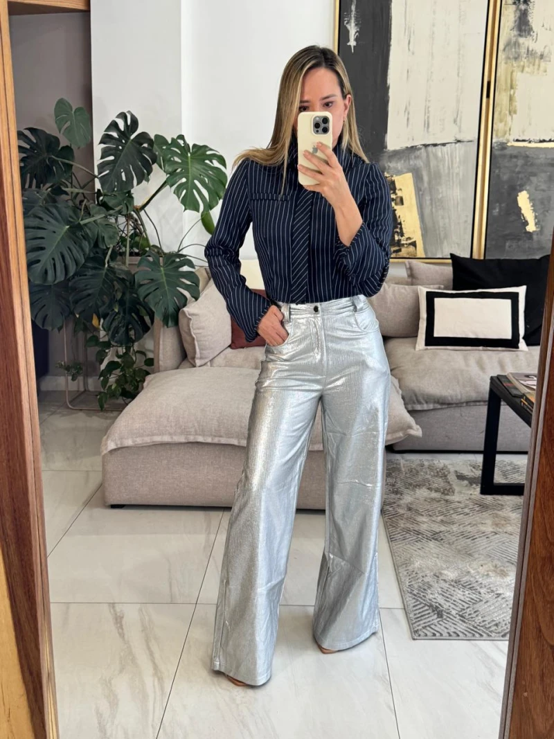 Camisa corbata azul rayas