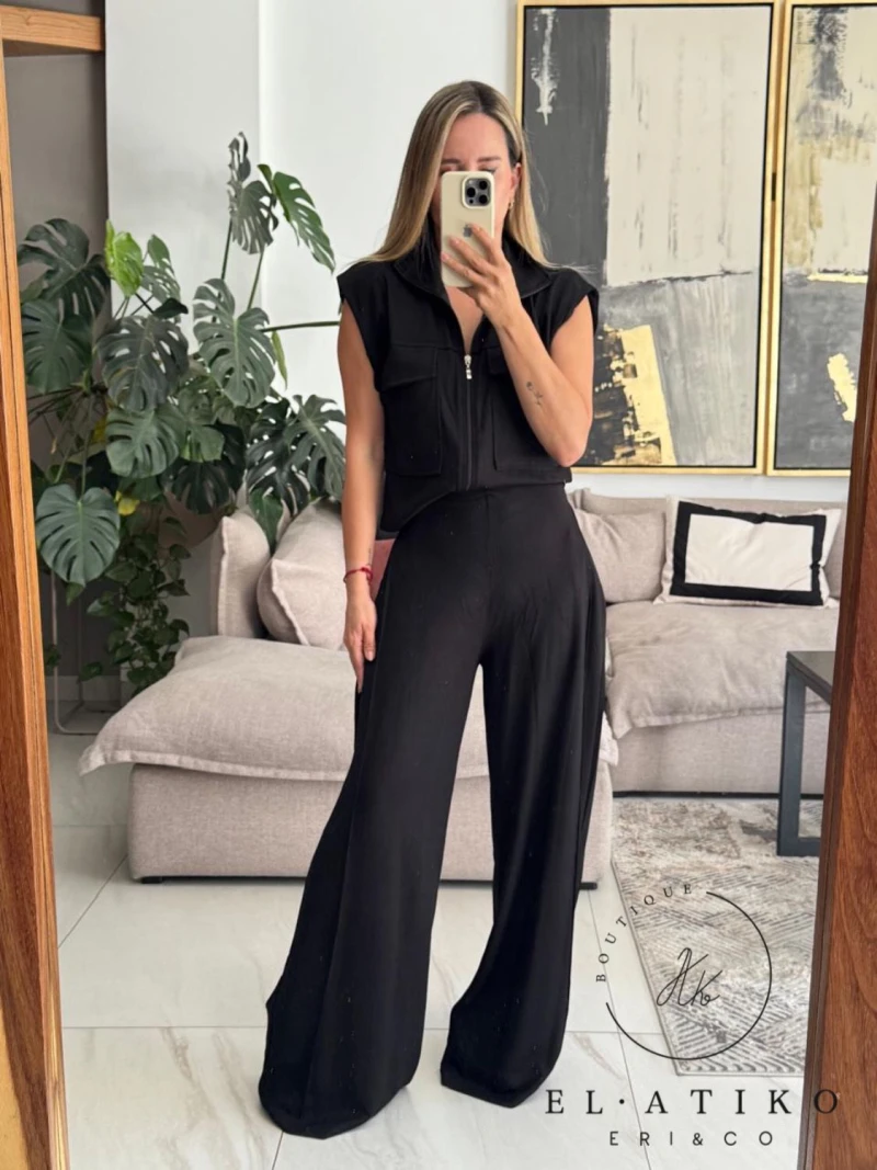 Set chaleco cierre y pantalon 