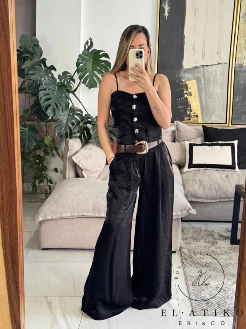 Set chaleco y pantalón con botones