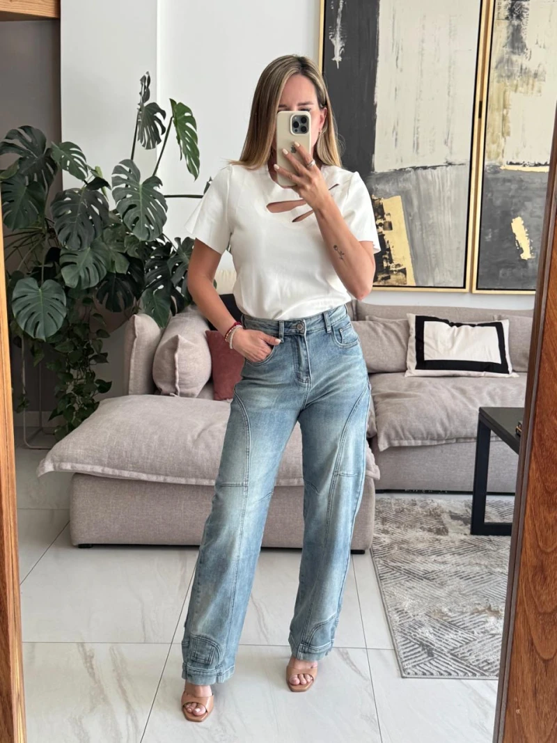 Jeans Barrel mezclilla