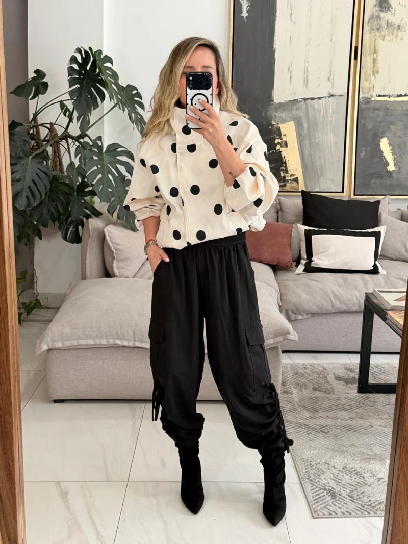 Chamarra polka dots 