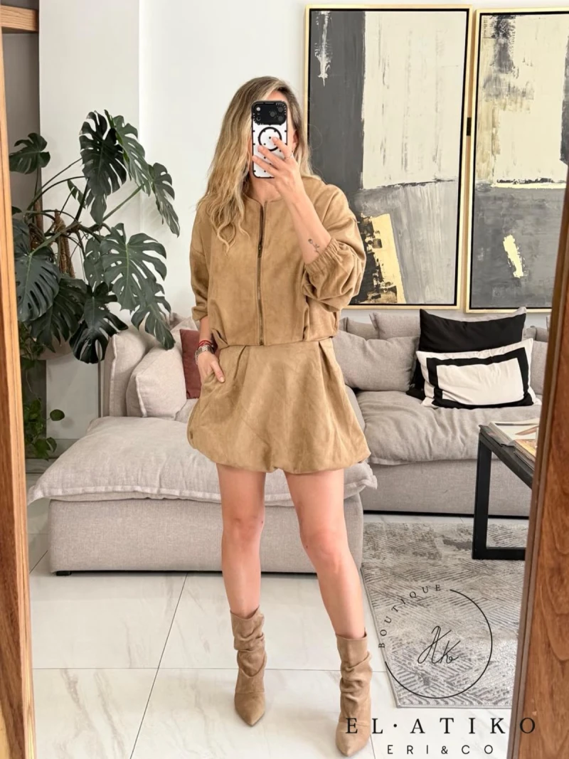 Chaqueta ligera gamuza